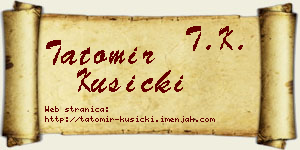 Tatomir Kusicki vizit kartica